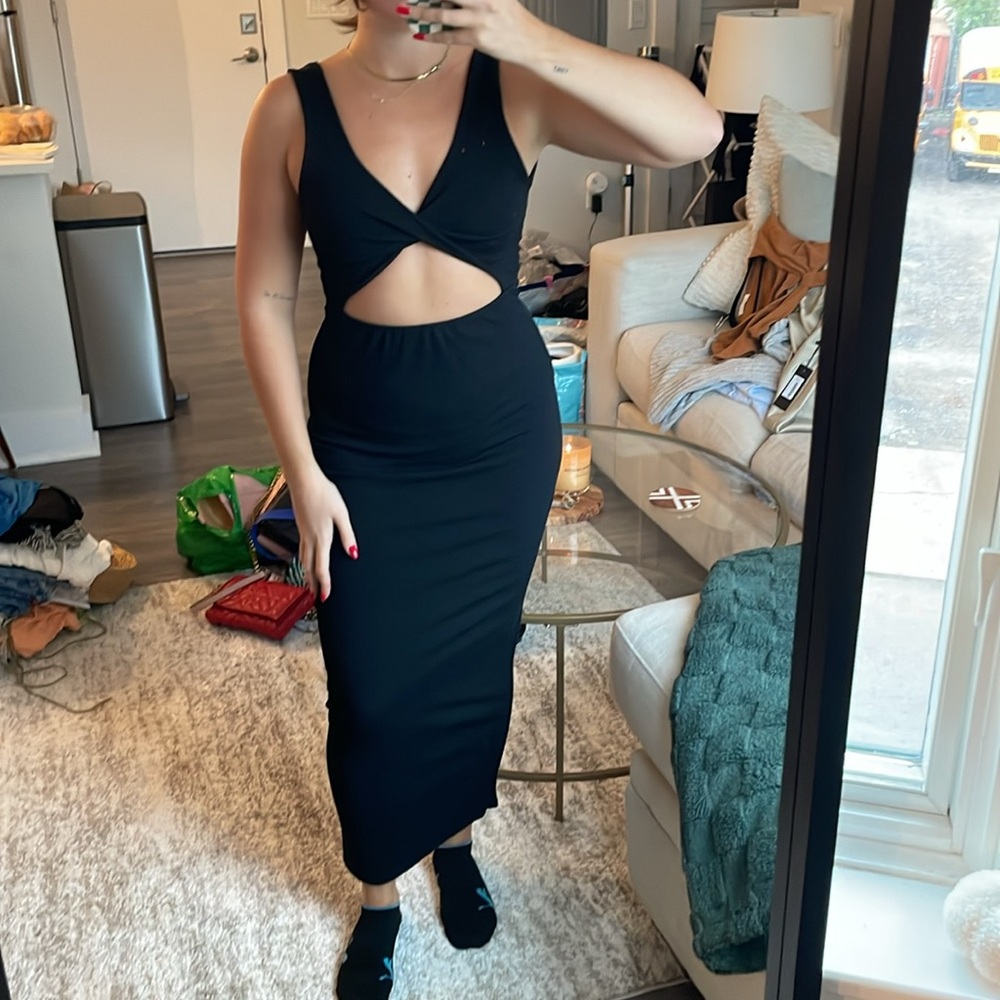Black midi dress - Picture 5 of 5